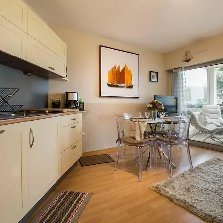 3 Pieces A Carnac, 50m De La Plage, Terrasse Sud, Vue Mer, Wifi, Garage, 4 Pers - Fr-1-477-93 アパート